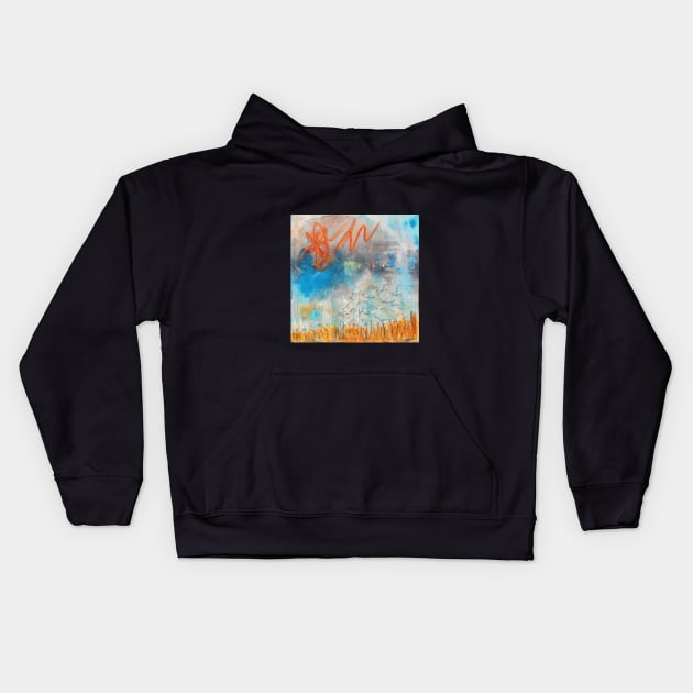 Indian Summer II Kids Hoodie by mptresart